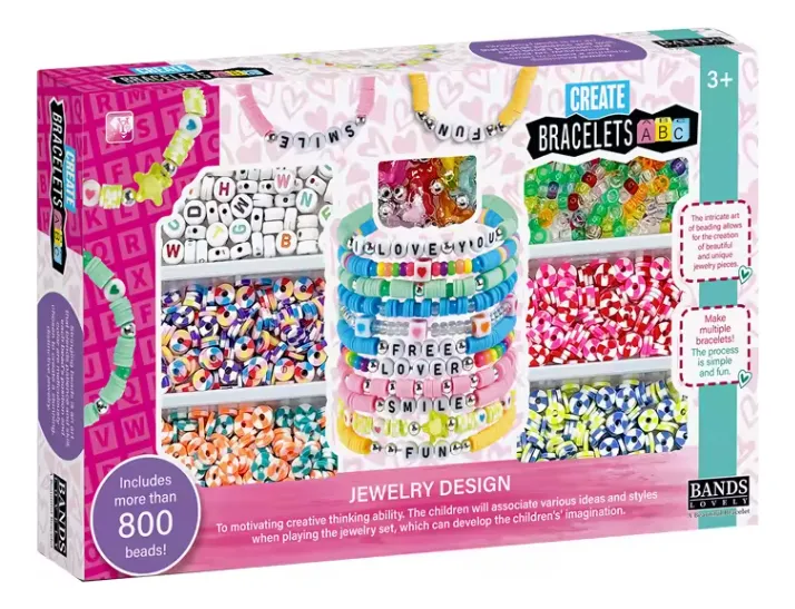 Kit Para Crear Pulseras Con Mostacillas Y Letras – Megapack 800 Piezas