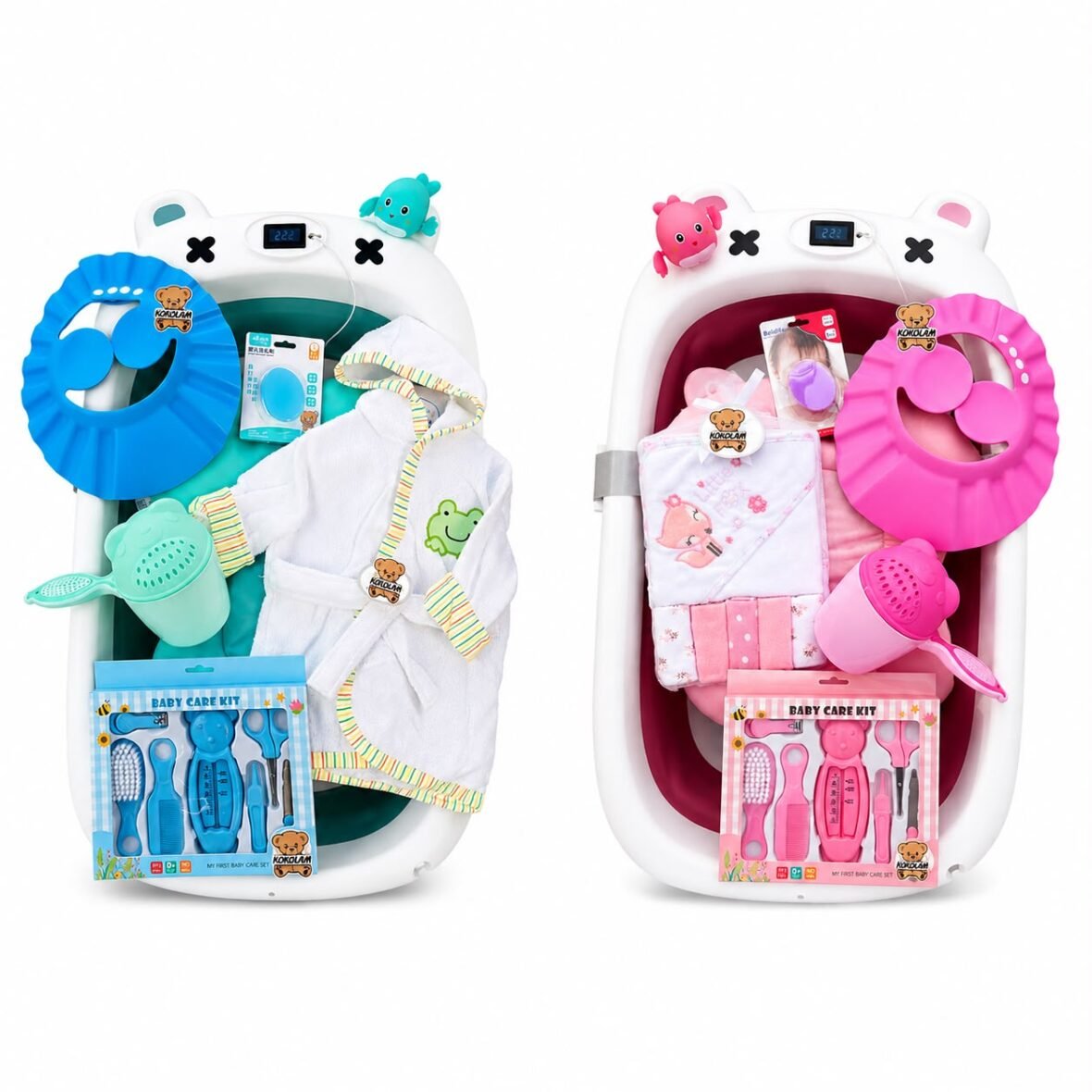PACK BAÑERA OSITO X CON ACCESORIOS