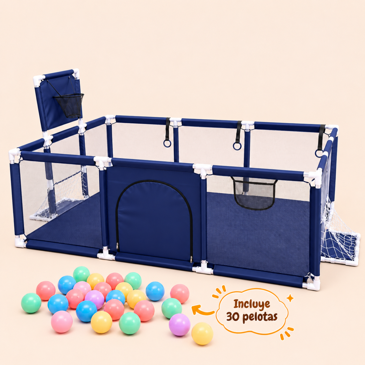 Corral de Seguridad 120×180 cm + 30 Pelotas