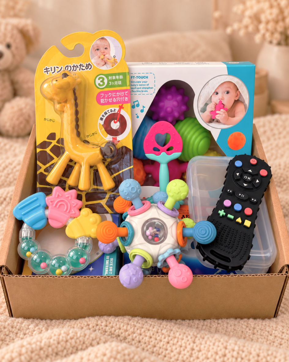 Box de Mordedores Sensorial para Bebés